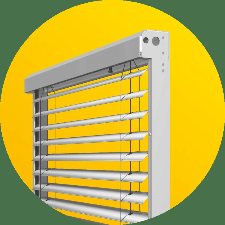 Brise-soleil orientable Rosario avec lames inclinables