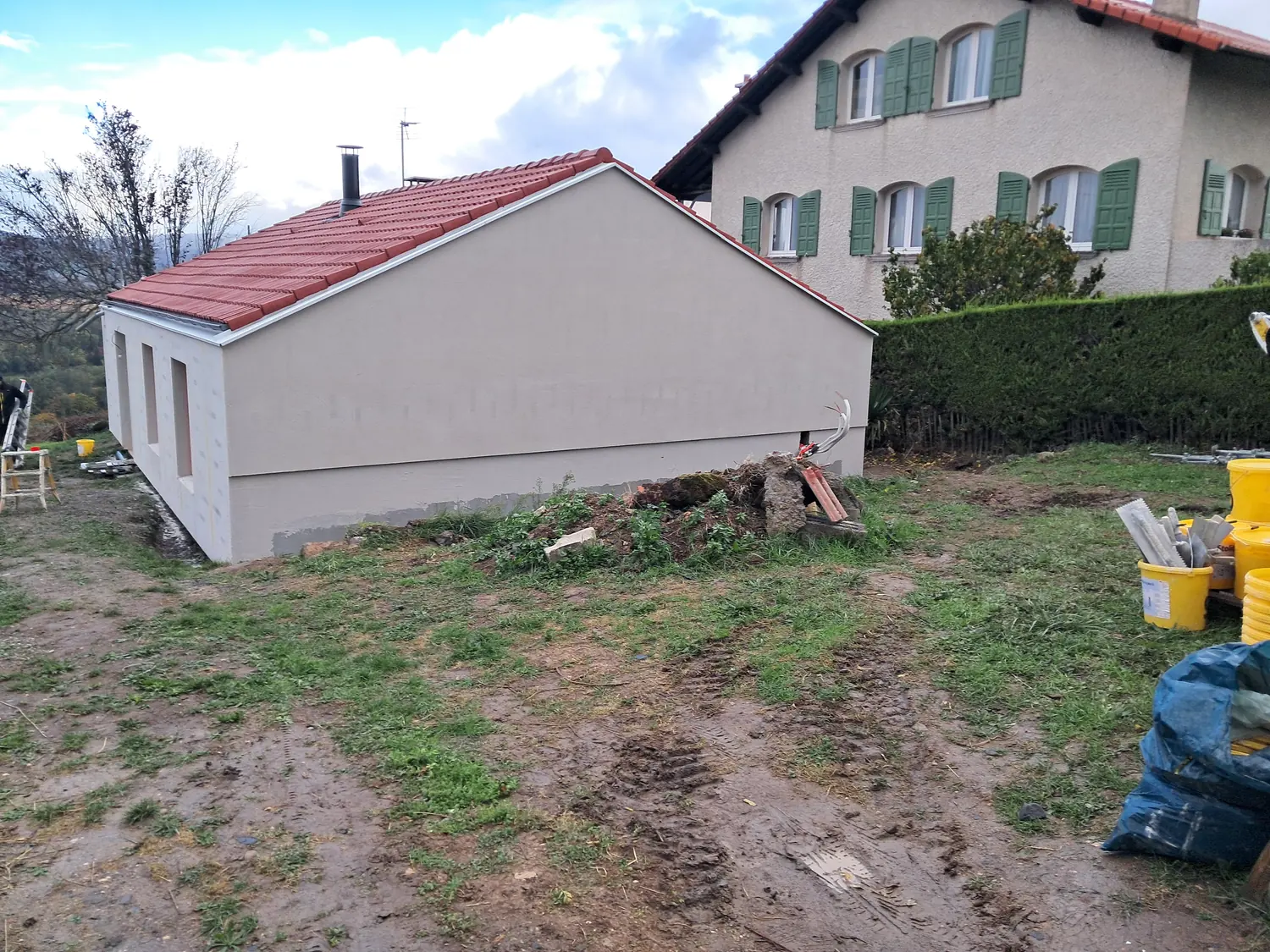 Façade avant isolation extérieure dans le Puy-de-Dôme