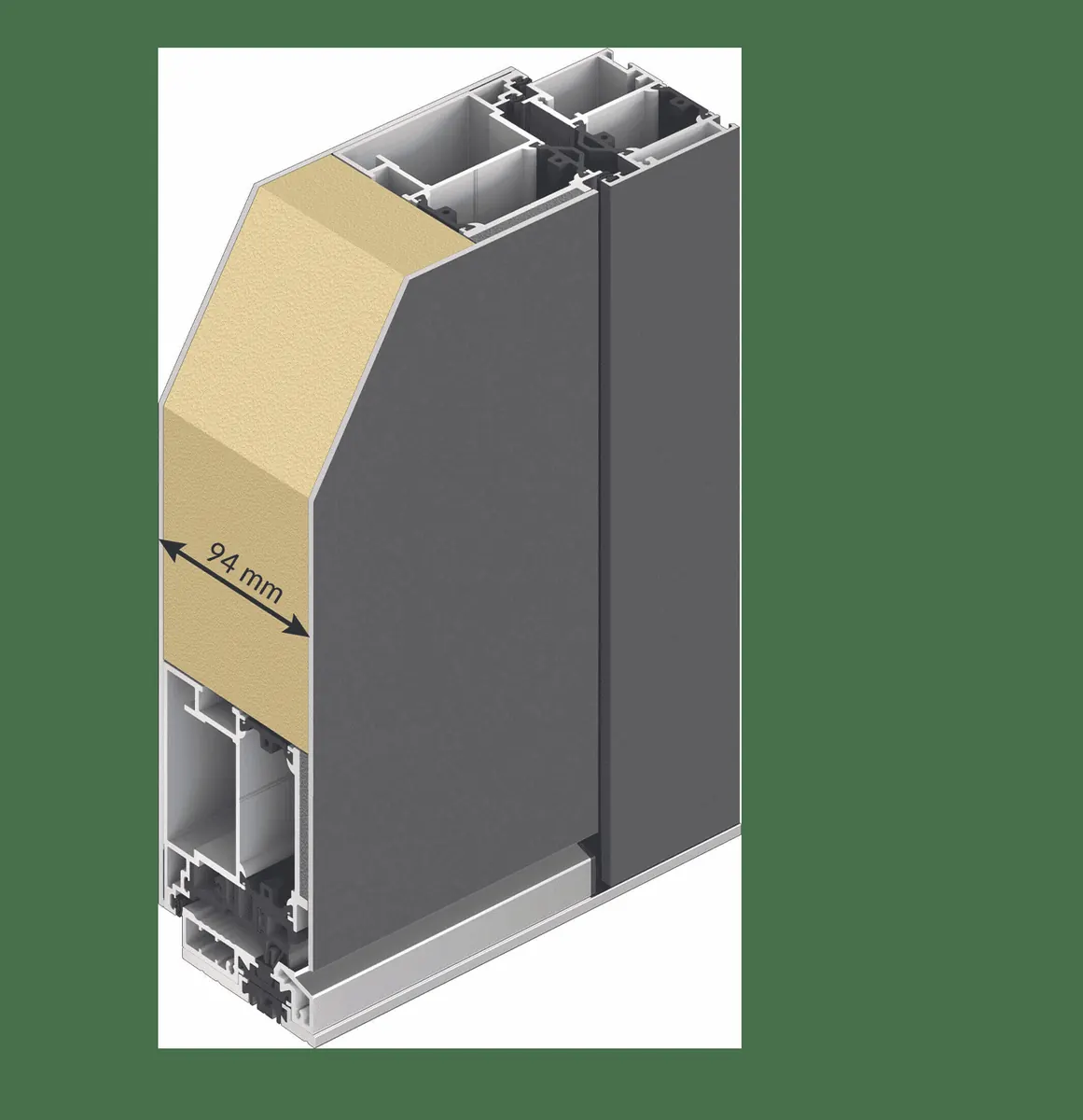 Porte d'entrée aluminium exclusive Hilzinger