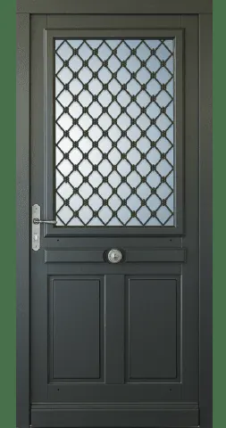 Modèle de porte d'entrée bois Couval Erine dans le Puy-de-Dôme