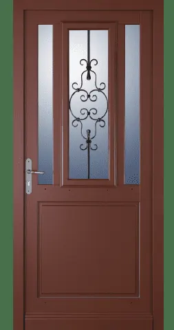 Porte d'entrée bois Couval Hopaline