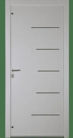 Porte d'entrée bois contemporaine Couval